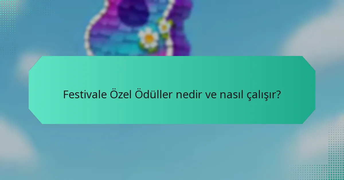 Festivale Özel Ödüller nedir ve nasıl çalışır?