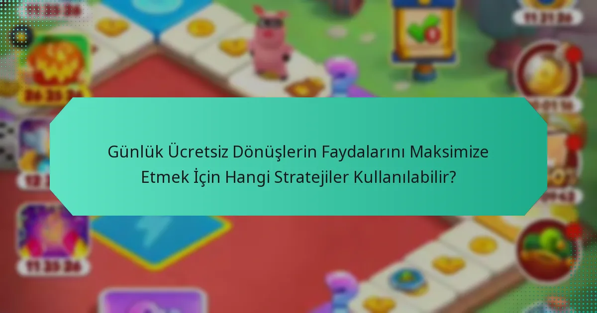 Günlük Ücretsiz Dönüşlerin Faydalarını Maksimize Etmek İçin Hangi Stratejiler Kullanılabilir?