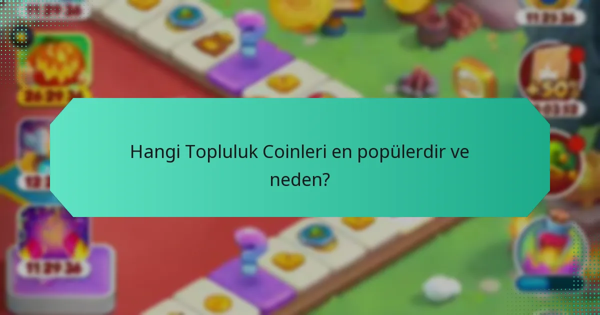 Hangi Topluluk Coinleri en popülerdir ve neden?