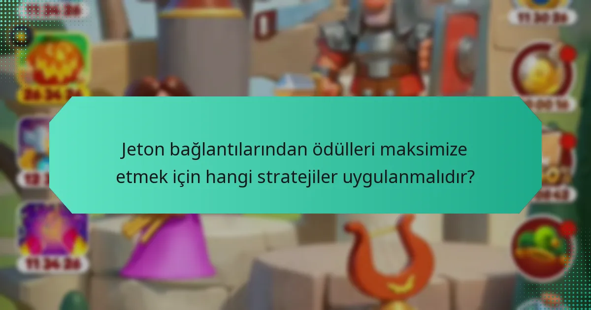 Jeton bağlantılarından ödülleri maksimize etmek için hangi stratejiler uygulanmalıdır?
