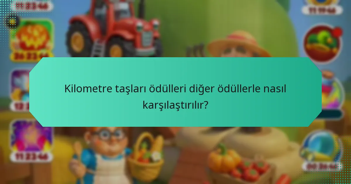 Kilometre taşları ödülleri diğer ödüllerle nasıl karşılaştırılır?