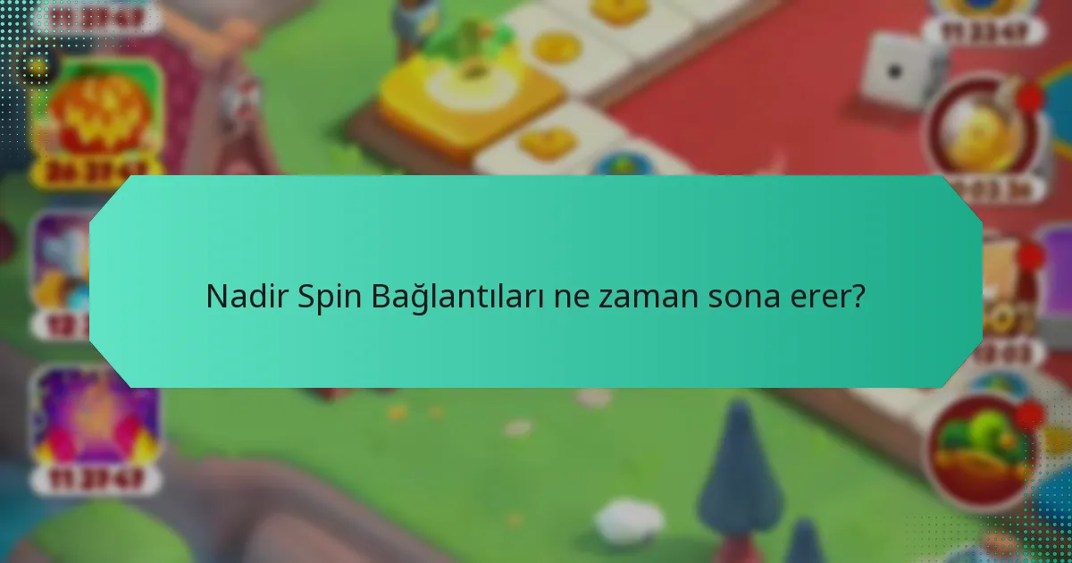 Nadir Spin Bağlantıları ne zaman sona erer?
