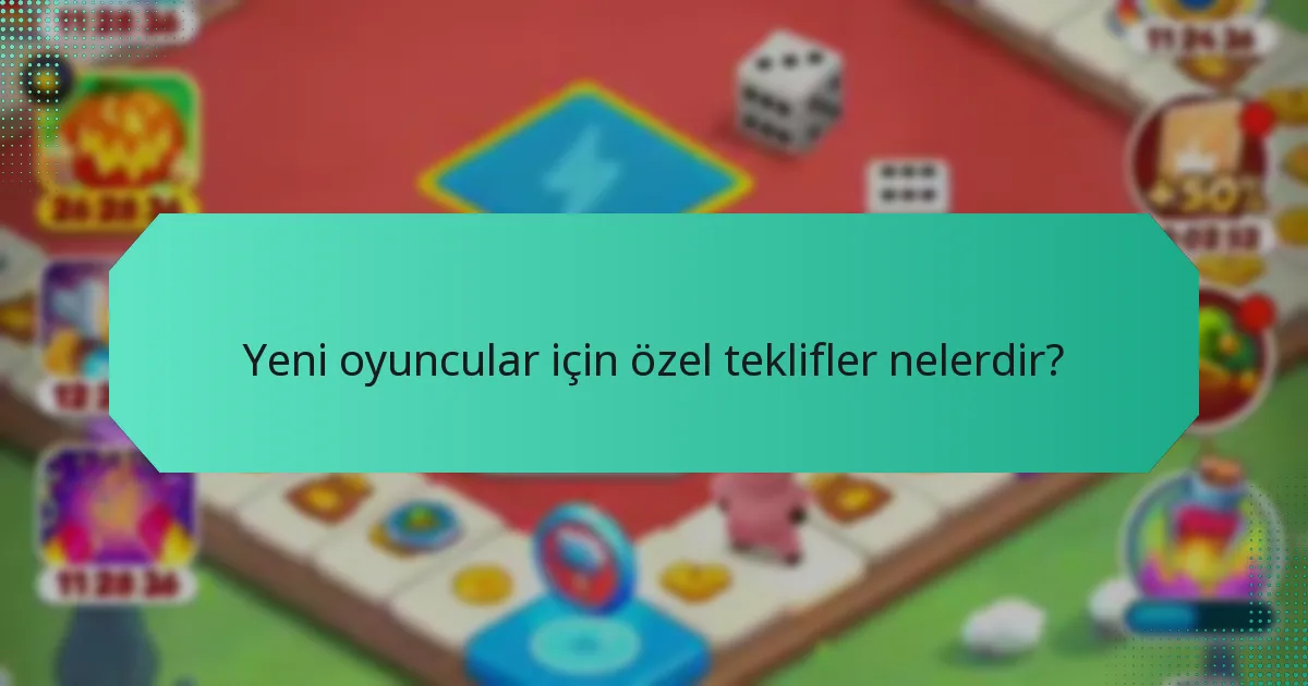 Yeni oyuncular için özel teklifler nelerdir?